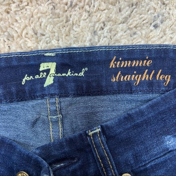 7 for all mankind Kimmie Straight Leg Jeans Size 25 - Picture 7 of 9